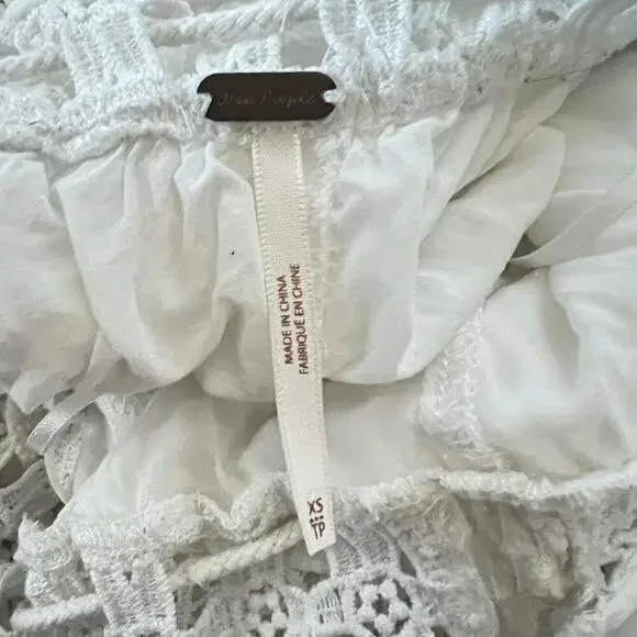 Free people crochet style white jumpsuit - Picture 7 of 7